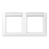 Рамка 2-кратная с полем для надписи для горизонтальной установки; белая, AS5820NAWW Рамка 2-кратная с полем для надписи для горизонтальной установки; белая, AS5820NAWW