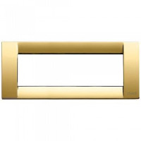 Vimar Накладка для 6 модулей металл блестящее золото, 16736.32