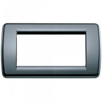 Vimar Накладка для 4 модулей RONDO пластик графитовый серый, 16764.15