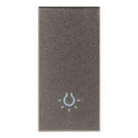 Vimar Клавиша на 1 модуль с симв с симв "лампа", Metal, 19021.L.M Vimar Клавиша на 1 модуль с симв с симв "лампа", Metal, 19021.L.M