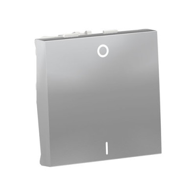 NU326230 - Unica modular выключатель двухполюс, 1-клавишный, схема 2, 16 ax, 250 в, 2 мод алюмин