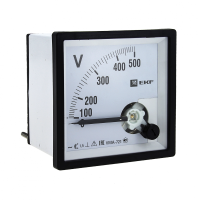 Вольтметр VMA-721 аналоговый на панель (72х72) квадратный вырез 500В прямое подкл. EKF PROxima Вольтметр VMA-721 аналоговый на панель (72х72) квадратный вырез 500В прямое подкл. EKF PROxima