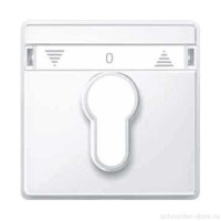 Aquadesign Накладка на мех-зм выключателя с ключом, IP44,  бел.