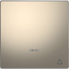 D-Life Клавиша с линзой для LED-модуля, сим. звонок, никель