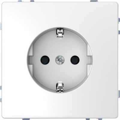 D-Life Розетка 2К+З 16 А, 250 В~, со шторками, белый лотос