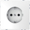D-Life Розетка 2К+З 16 А, 250 В~, со шторками, белый лотос