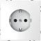 D-Life Розетка 2К+З 16 А, 250 В~, со шторками, белый лотос