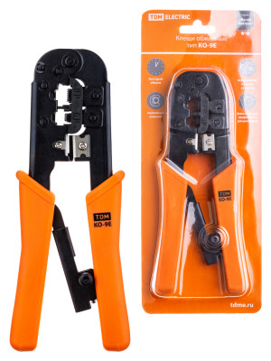 Клещи обжимные KO-9E (обжим RJ-11, RJ-45), «МастерЭлектрик» TDM Electric, SQ1001-0007