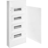Legrand Practibox S Пластиковый щиток Навесной 4X12 Белая дверь, 135604