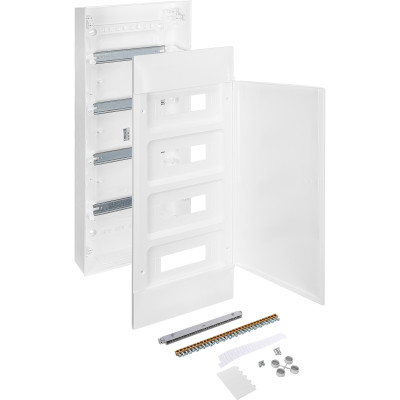 Legrand Practibox S Пластиковый щиток Навесной 4X12 Белая дверь, 135604