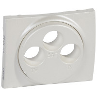 Legrand Лицевая панель - Galea Life - для розетки TV-FM-SAT Кат. № 7 757 89/90/91 - Pearl, 771573