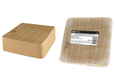 Коробка распаячная КР 100х100х44 ОП сосна, с клем. колодкой, IP40, инд. штрихкод TDM Electric, SQ1401-0410