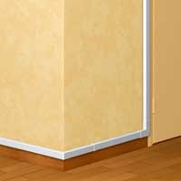 Legrand Мини-плинтус DLPlus - 20x12,5 мм - 2 отделения - длина 2,1 м - белый, 030007