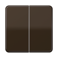 Клавиши ударопрочные для сдвоенного выключателя и кнопки; коричневые, CD595BFBR