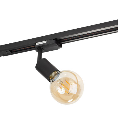 Denkirs DK6207-BK Трековый светильник IP 20, 60 Вт, E27, черный