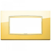 Vimar Накладка классика для 4 модуля золото глянцевое, 20654.G24 Vimar Накладка классика для 4 модуля золото глянцевое, 20654.G24