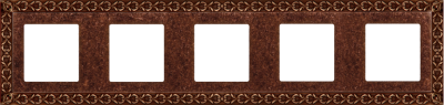 FD01225RU Fede San Sebastian Рамка 5-ная, Rustic Cooper