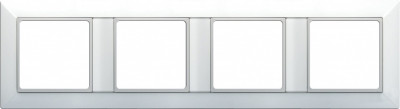 Рамка 4-поста; Eco Profi; термопласт; белый, EP484WW