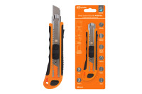 Нож технический (строительный) усиленный, ТНУ-02, 18 мм, 3 сегментированных лезвия, автосмена, серия, SQ1033-0102