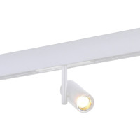 ST LUCE ST808.536.08 Магнитный трековый светильник Белый LED 1*8W 3000K 550Lm Ra>90 36° IP20 D42xH135 48VV