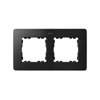 Simon S82Detail Рамка 2-ная,  алюминий - графит, 8200620-238