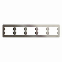 GLOSSA 5-постовая РАМКА, горизонтальная, ПЛАТИНА GLOSSA 5-постовая РАМКА, горизонтальная, ПЛАТИНА