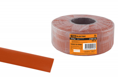 Термоусаживаемая трубка ТУТнг 30/15 красная (50 м/ролл) TDM Electric, SQ0518-0082