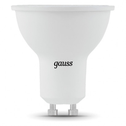 Лампа Gauss MR16 5W 530lm 6500K GU10 LED 1/10/100, 101506305