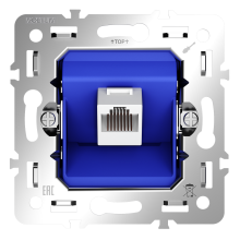 Механизм розетки компьютерной RJ45 кат.6, S70, VLS0601M