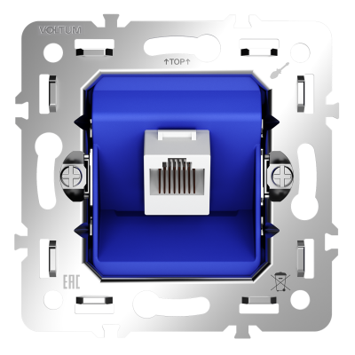 Механизм розетки компьютерной RJ45 кат.6, S70, VLS0601M