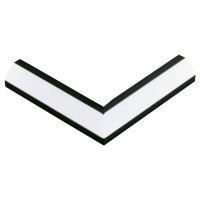 98966 Профиль угловой 90° CORNER PROFIL 2 к арт. 98963, L110, алюминий, черный/пластик, белый