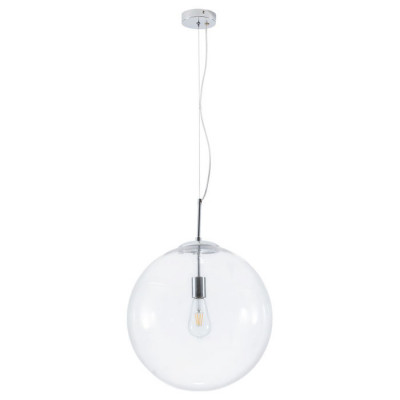 Arte Lamp VOLARE, Подвес, цвет арматуры - ХРОМ, цвет плафона/декора - ПРОЗРАЧНЫЙ, 1х60W E27, A1940SP-1CC
