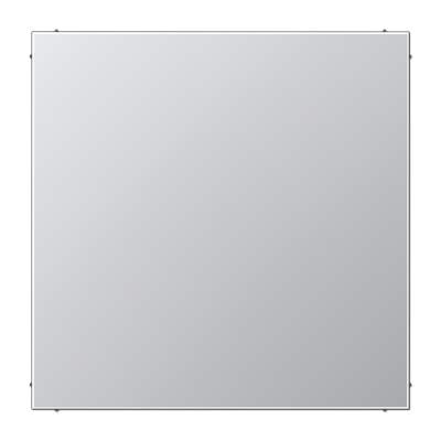 Крышка без отверстий, фиксация защёлкиванием, для произвольных вырезов (либо использование в качестве заглушки), возможно IP44; металл; алюминий; Aluminium, AL2994B