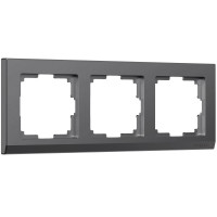 Werkel W0031864/ Рамка на 3 поста Stark (графит матовый), a063117
