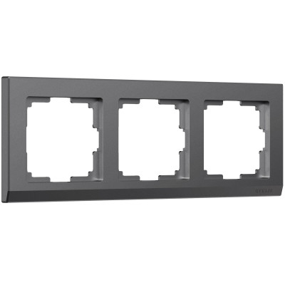 Werkel W0031864/ Рамка на 3 поста Stark (графит матовый), a063117