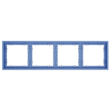 Рамка пластиковая VOLTUM S70 на 4 поста, (деним), VLS100415