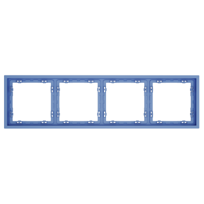 Рамка пластиковая VOLTUM S70 на 4 поста, (деним), VLS100415