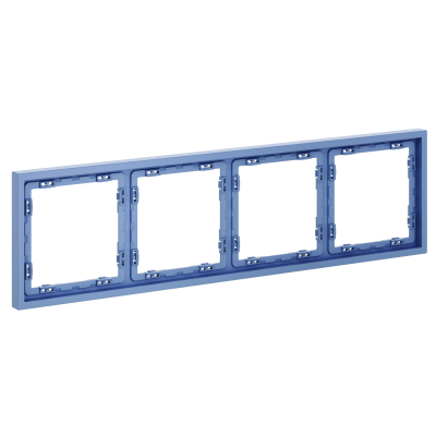 Рамка пластиковая VOLTUM S70 на 4 поста, (деним), VLS100415