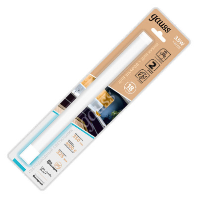 Светильник сенсорный Gauss модель K 3,5W 350lm 4000K 170-260V 320mm IR 1/10/40, 9021531235