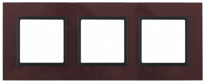 ЭРА 14-5103-25 Elegance Бордо/антрацит Стекло Рамка 3-ая