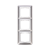 DEA Рамка 3-я горизонтальная Серебряный Металлик KRANZ (1/10/120), KR-78-0287