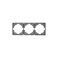 Рамка ROUND 3-постовая титан KRANZ, KR-78-0753-2