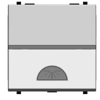 N2204.2 PL - "Механизм 1-клавишной кнопки с клавишей и символом ""СВЕТ"", 2-модульный, серия Zenit, цвет серебристый" - 2CLA220420N1301 N2204.2 PL - "Механизм 1-клавишной кнопки с клавишей и символом ""СВЕТ"", 2-модульный, серия Zenit, цвет серебристый" - 2CLA220420N1301