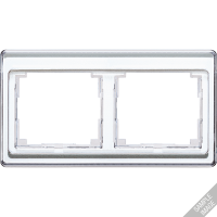 Рамка для горизонтальной установки 5-кратная; серебро, SL5850SI