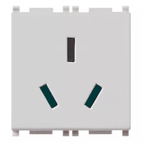 Vimar Розетка 2P+T 16A Китайский стандарт, серебро, 14254.SL