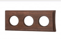 Bironi Рамка 3 постовая для скрытого монтажа (Винтаж на бревно 220мм), BF4C20-630-18