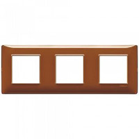 Vimar Накладка для 6 модулей (2+2+2) расстояние между центрами 71мм рефлекс "табак", 14644.49