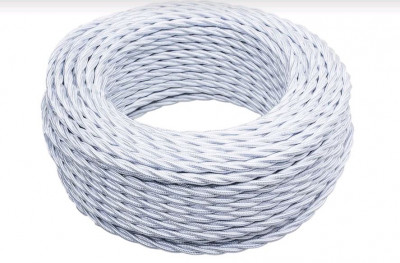 Bironi Провод 2*0,75 Белый (глянец) 20м, B1-422-071-20