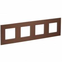 SKANDY Рамка 4-мест. SK-F34Br металл шоколад IEK, SK-M42-M-K30