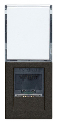 Vimar Розетка RJ45 Netsafe Cat6 UTP черная, 30339.13G